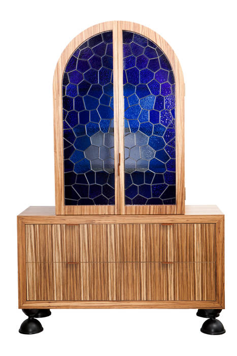 Batvian cabinet Egg Designs CC Modern living room Wood Wood effect stained glass,drinks cabinet,living room,lounge,kiaat timber,entertaqinment room,Cupboards & sideboards