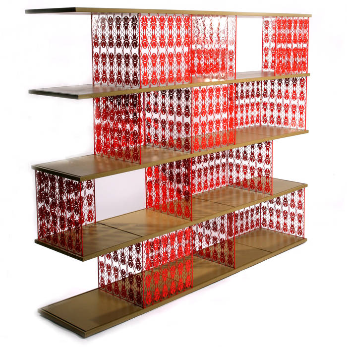 Bug modular shelf Egg Designs CC Modern living room آئرن / اسٹیل Shelves