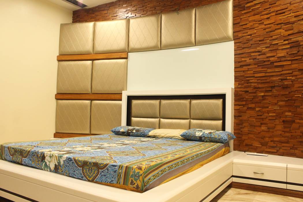 Son's Bedroom SA Architects Modern style bedroom Wood Wood effect Beds & headboards
