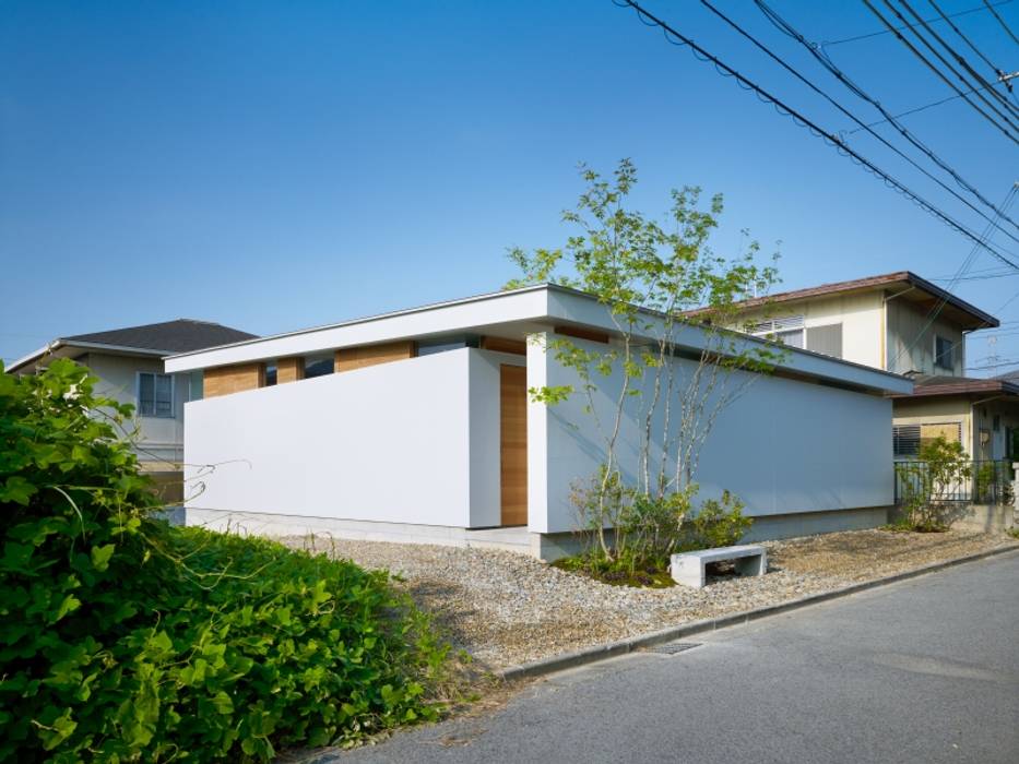 中庭のある平屋（コートハウス） / House in Sekiya 藤原・室 建築設計事務所 モダンな 家 新築,住宅,平屋,中庭,コートハウス,ミニマル