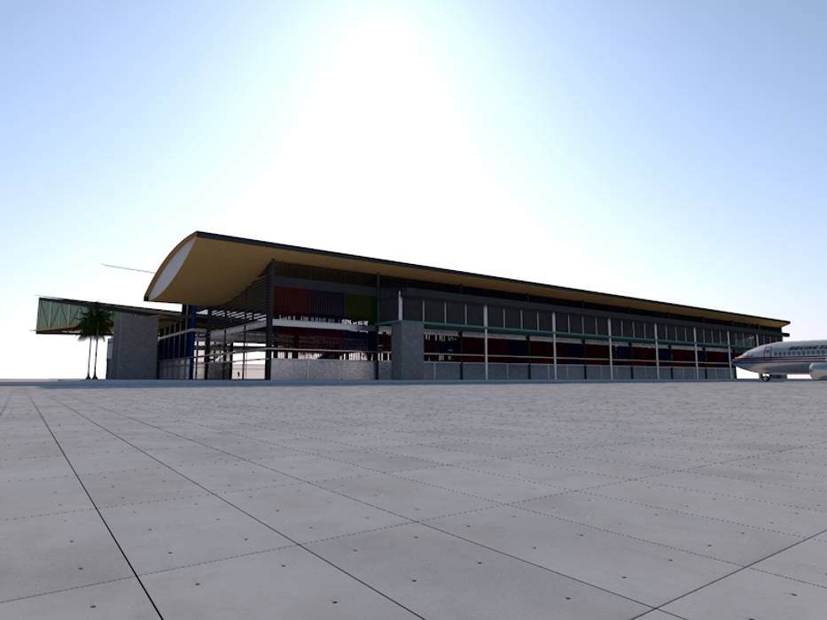 Terminal Aéreo Pucallpa, Perú (Propuesta), MG OPENBIM Consulting MG OPENBIM Consulting Espacios comerciales Aeropuertos