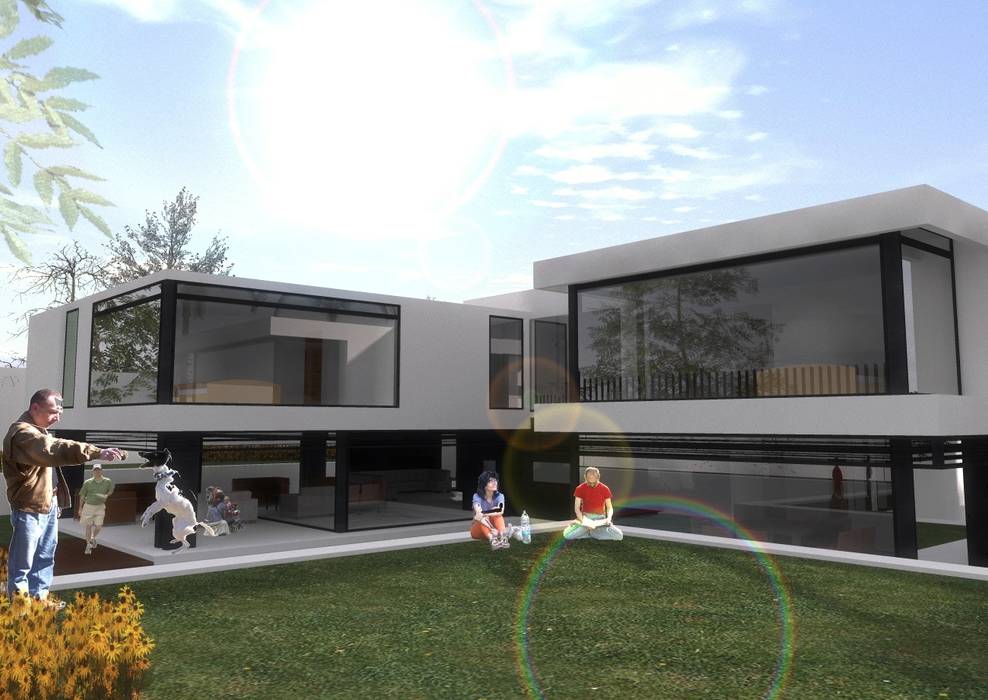 El Velero 340, Las Lagunas, La Molina, Lima, MG OPENBIM Consulting MG OPENBIM Consulting Casas modernas: Ideas, diseños y decoración