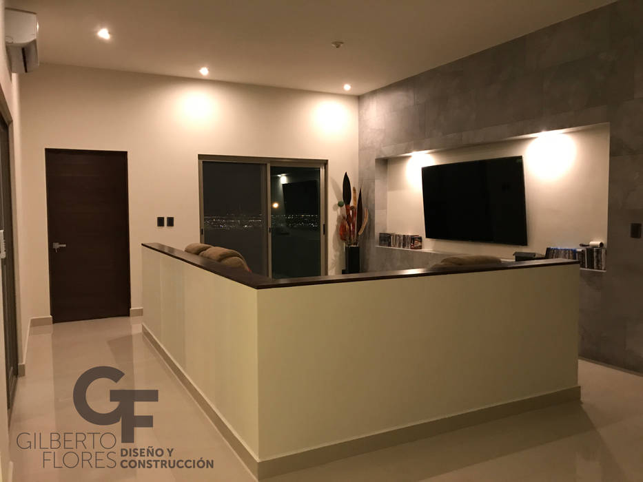 Cumbres Elite Premier, GF ARQUITECTOS GF ARQUITECTOS 모던스타일 미디어 룸