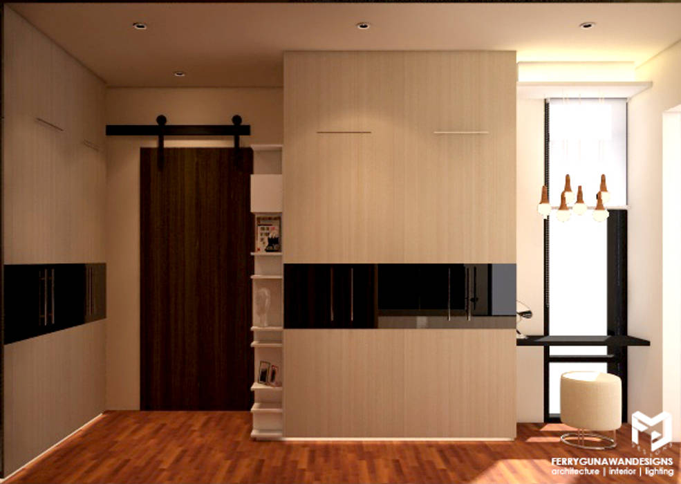 Walk in Closet FerryGunawanDesigns Ruang Ganti Modern