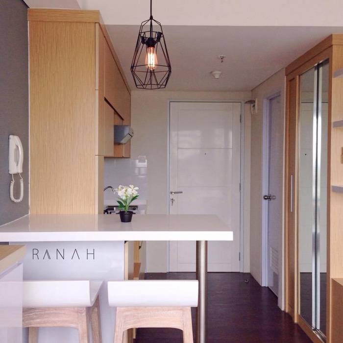 Studio Apartment - Bintaro Plaza Residence, RANAH RANAH Ruang Makan Gaya Skandinavia