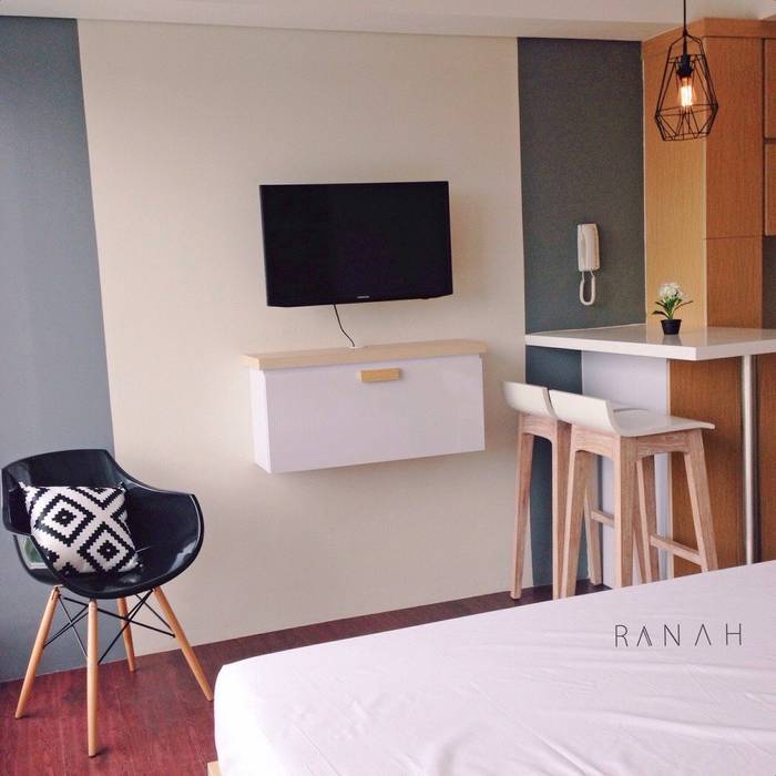 Studio Apartment - Bintaro Plaza Residence, RANAH RANAH Ruang Makan Gaya Skandinavia