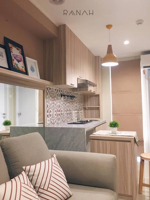 2 Bedrooms - Bassura City Apartment, RANAH RANAH Modern kitchen