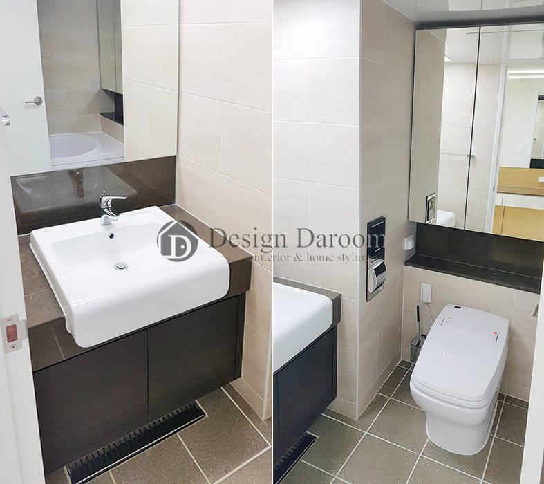 미사 푸르지오 아파트 욕실 Design Daroom 디자인다룸 모던스타일 욕실