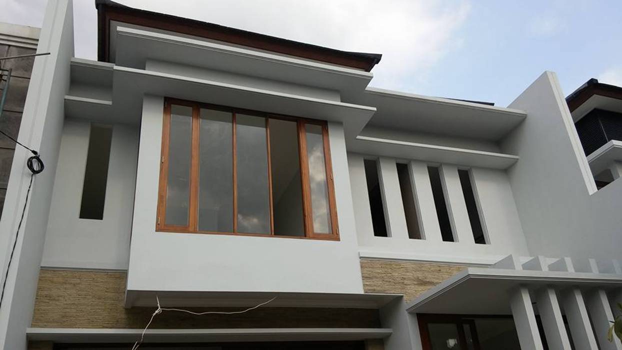 Project Rumah Unit Nuansa Villa Bali Modern di Cinere unit 2, Studio JAJ Studio JAJ Rumah Gaya Skandinavia
