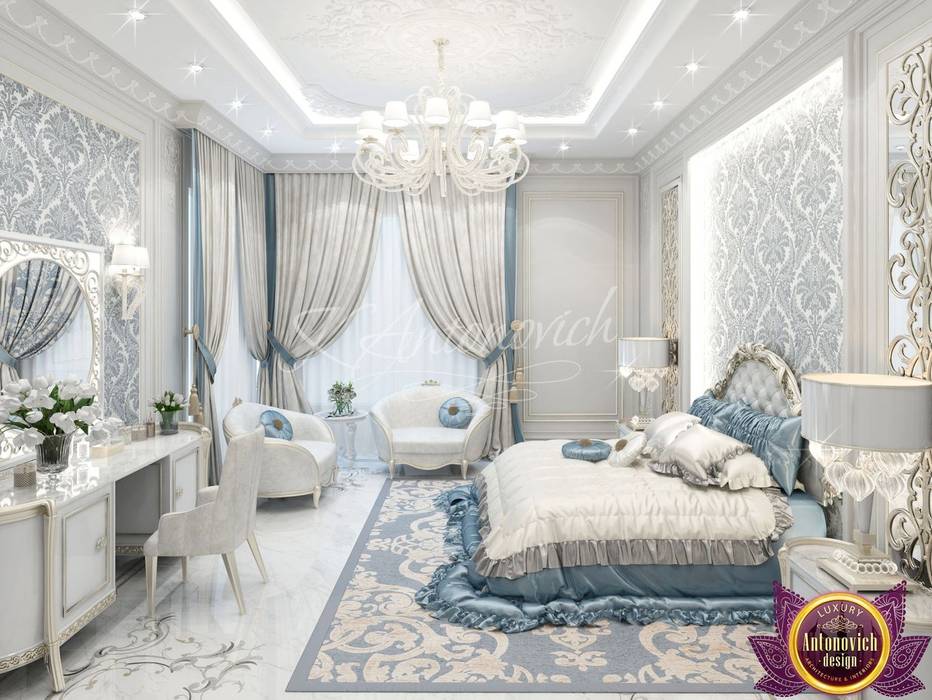 Lovely bedroom design from Katrina Antonovich, Luxury Antonovich Design Luxury Antonovich Design Classic style bedroom