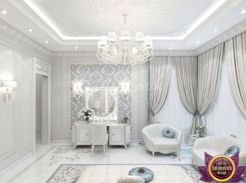 Lovely bedroom design from Katrina Antonovich, Luxury Antonovich Design Luxury Antonovich Design Classic style bedroom