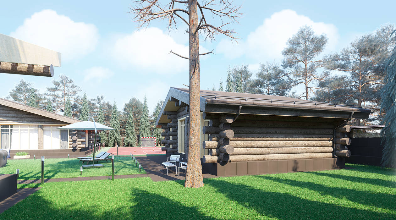 Дом из рубленного бревна , needsomespace needsomespace Log cabin Wood Brown
