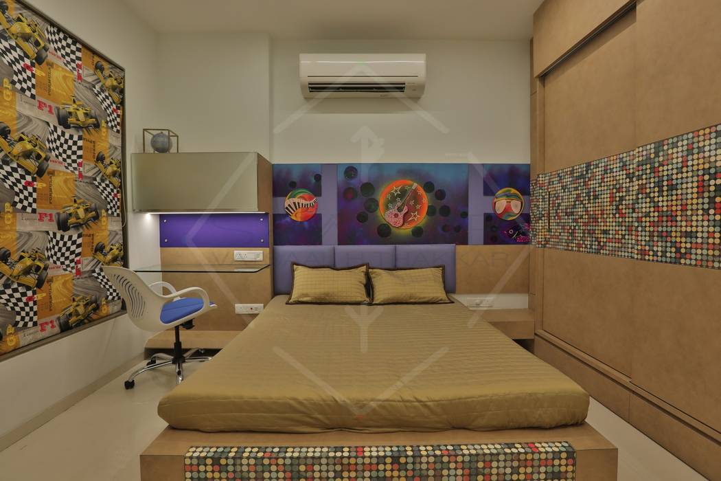 CAPITAL GREEN-2, SPACCE INTERIORS SPACCE INTERIORS Kamar Tidur Gaya Asia