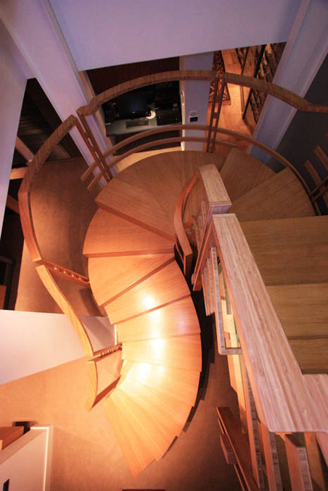 Bamboo Staircase homify Stairs Bamboo Stairs