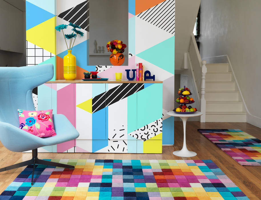 FANCY PUZZLE Pixers غرفة المعيشة colors,wallmural,stickers,furnituresticker,geometric,Accessories & decoration