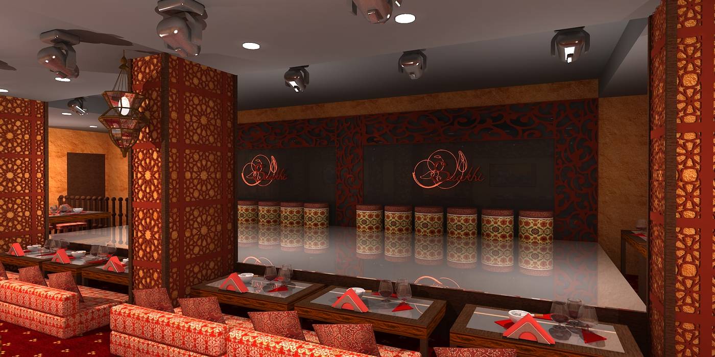 Saakhi Night Club, Gurooji Designs Gurooji Designs Commercial spaces Bars & clubs