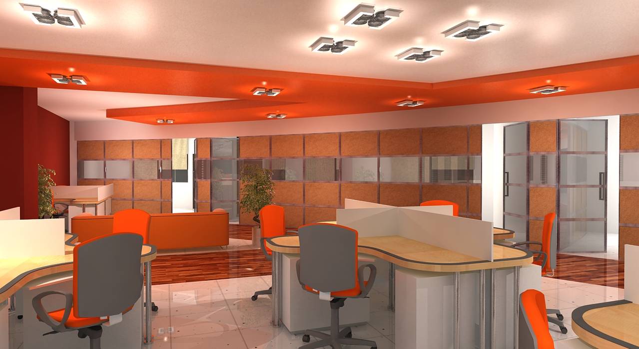 RTS Office, Gurooji Designs Gurooji Designs Commercial spaces Offices & stores