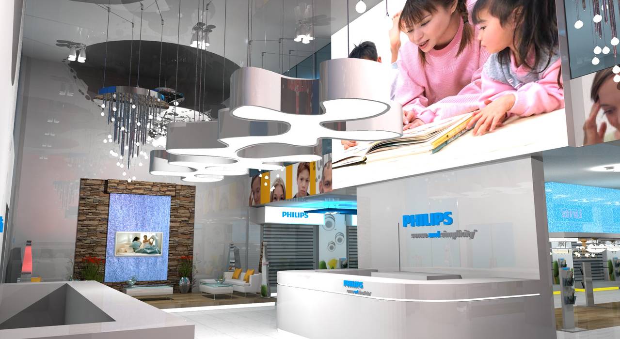 Philips Showroom Jeddah, Gurooji Designs Gurooji Designs Commercial spaces Commercial Spaces