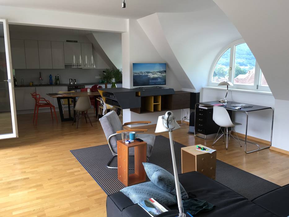 Medien Mobel Minimalistische Wohnzimmer Von Atelier Korner Studio