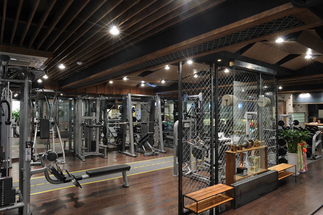 Master GYM 청담점, oldantique design 오직 모양새만 생각하는 사람들 oldantique design 오직 모양새만 생각하는 사람들 Gym لکڑی Wood effect