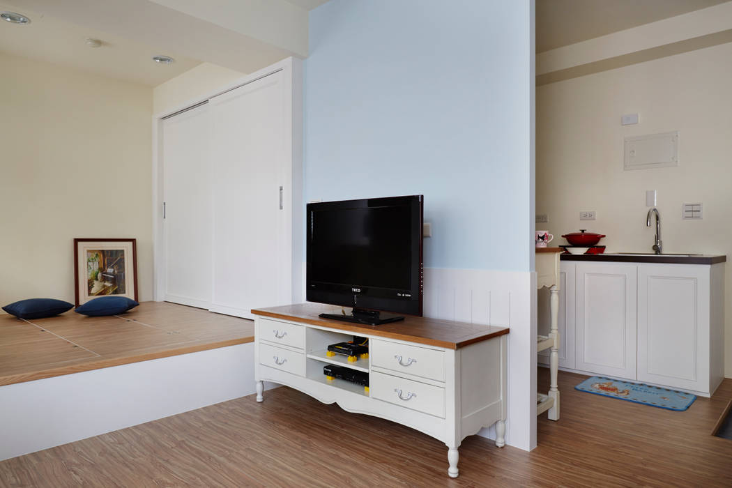 粉藍色的少女心，用最簡單的方法提升一點家的溫度 homify Living room
