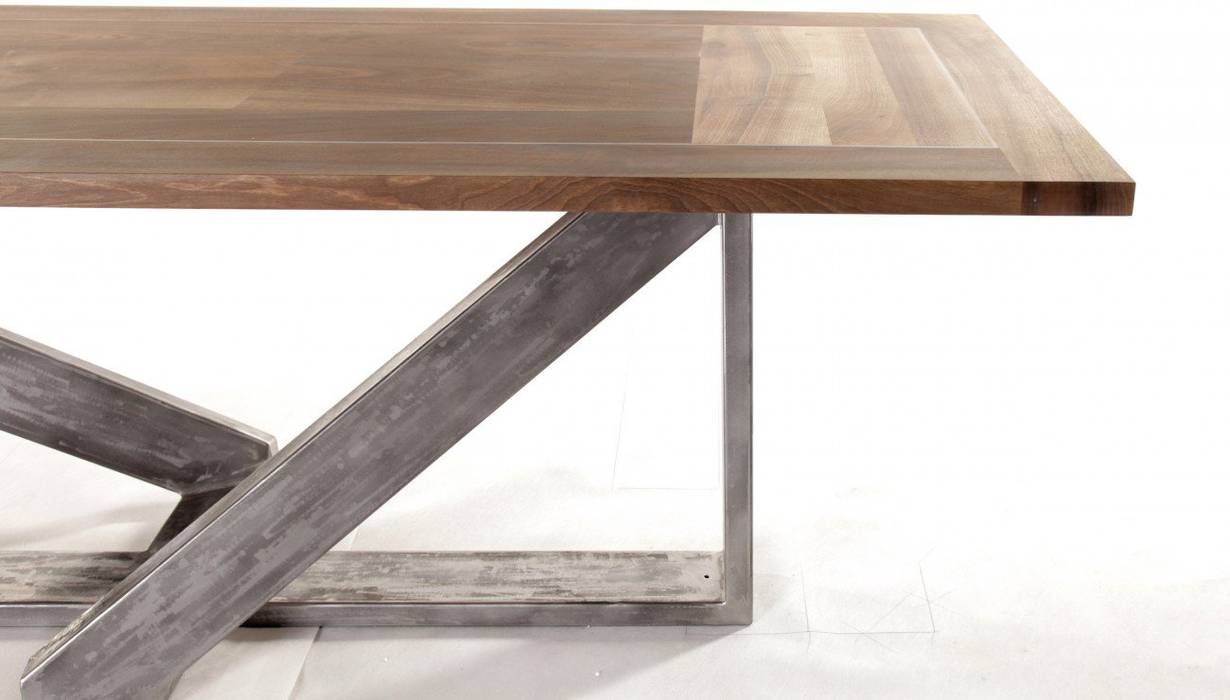 Stół Delta, Art-Loft Art-Loft Industrial style dining room Wood Wood effect Tables