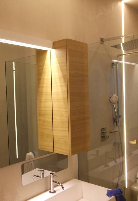 Bagno ARN, SOA Spazio Oltre l'Architettura SOA Spazio Oltre l'Architettura Modern bathroom Wood Wood effect
