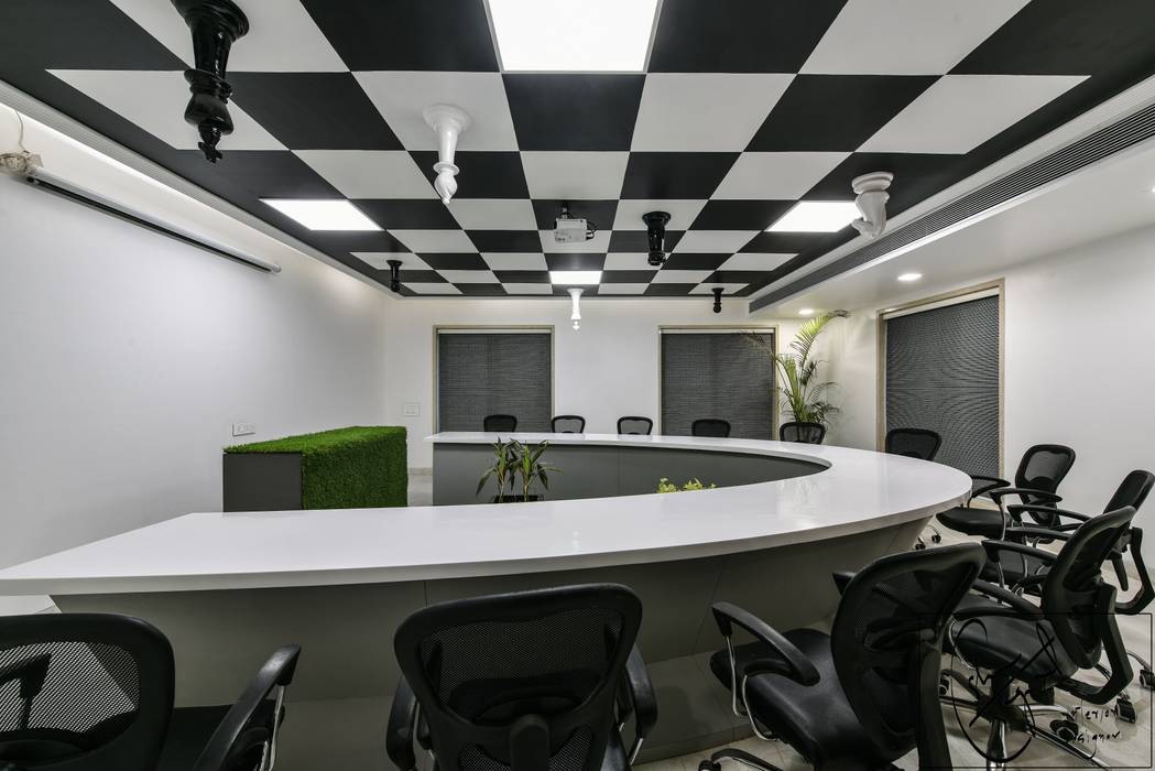 Office Project, Bilaspur, ES Designs ES Designs Modern study/office