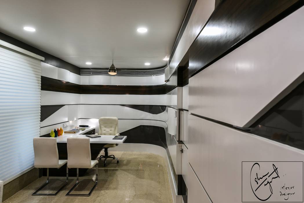 Office Project, Bilaspur, ES Designs ES Designs Modern Study Room and Home Office