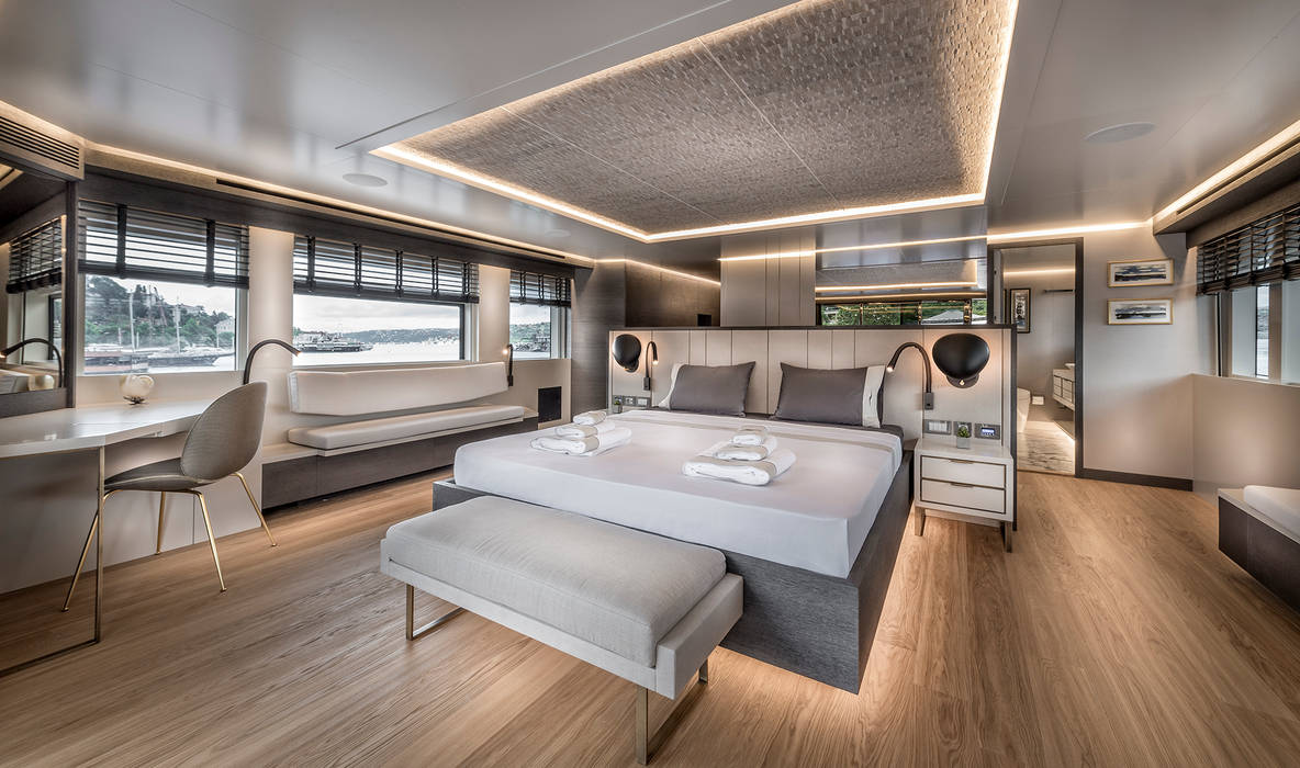 NUMARINE 32 XP YACHT, Esra Kazmirci Mimarlik Esra Kazmirci Mimarlik Kapal Pesiar & Jet Modern