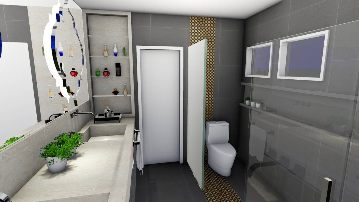 Banheiro Casal Studio² Banheiros modernos