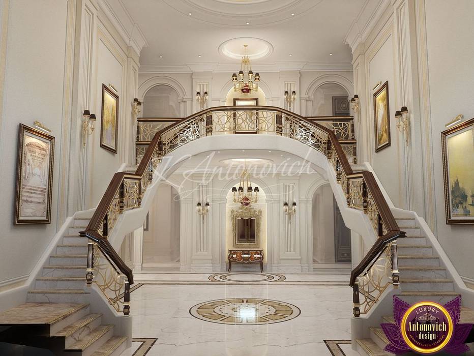 ​Interior Design in Sri Lanka from Katrina Antonovich, Luxury Antonovich Design Luxury Antonovich Design Classic style corridor, hallway and stairs