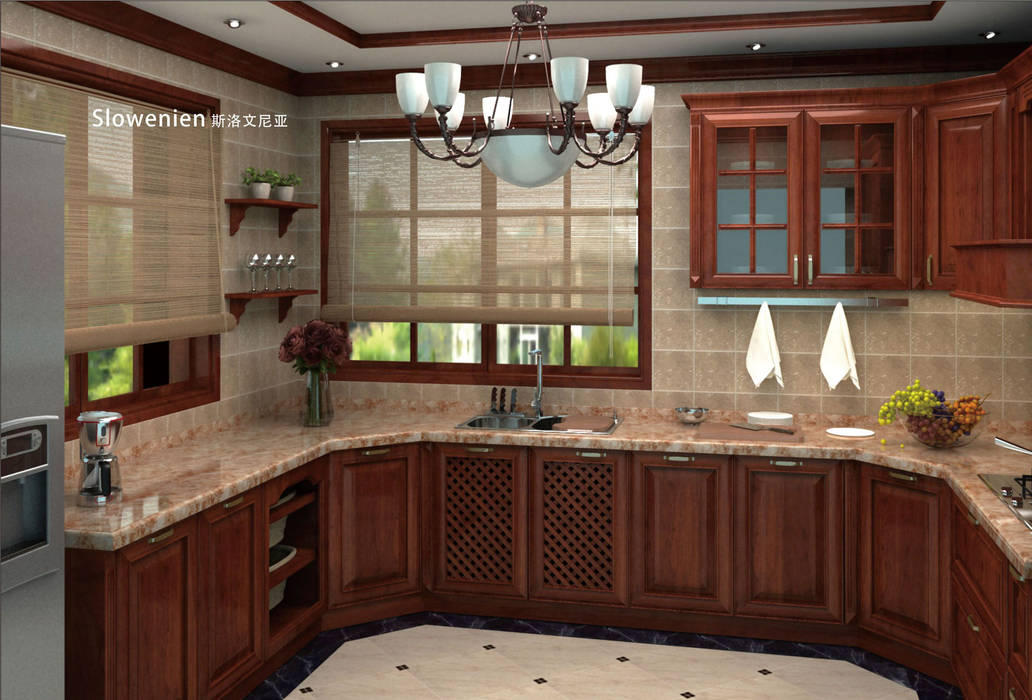 YALIG Solid Wood Kitchen Cabinets, YALIG Kitchen Cabinet YALIG Kitchen Cabinet Kitchen Solid Wood Multicolored Storage