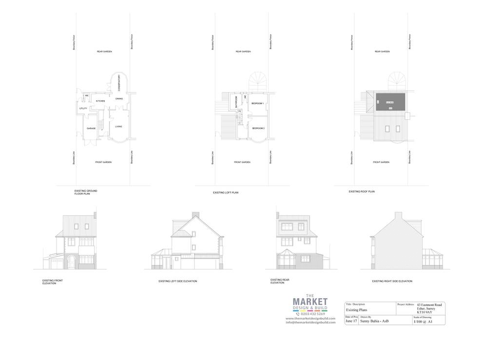 Architectural Drawings, The Market Design & Build The Market Design & Build