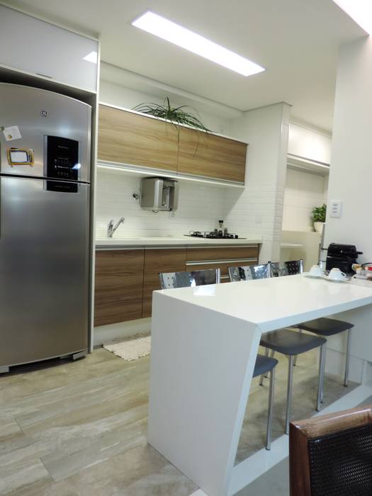 Apartamento LP, Escritório 238 Arquitetura Escritório 238 Arquitetura Cozinhas modernas