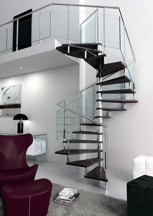 Интерьерные Лестницы из Стекла, Euroscala Euroscala Modern corridor, hallway & stairs