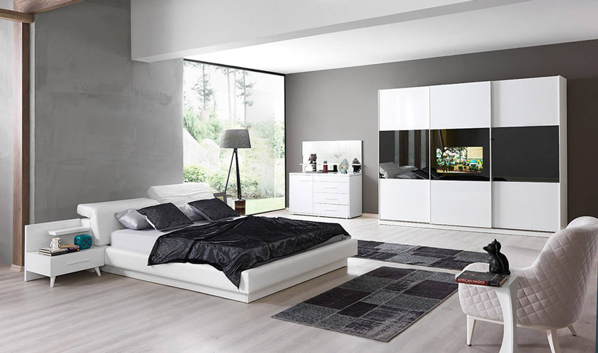 Yildiz Mobi Lya Valencia Yatak Odasi Modern Tarz Modern Homify
