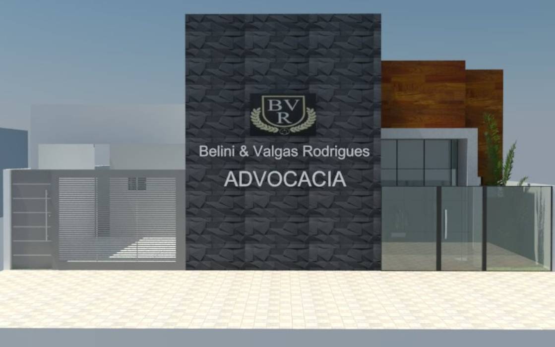 Escritório de Advocacia - Fachada ROSITA JAEGER ARQUITETURA E INTERIORES Espaços comerciais escritório,advocacia,projeto comercial,Espaços comerciais