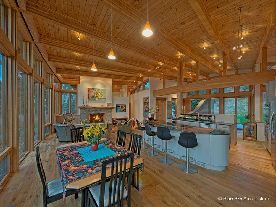 Interior View Helliwell + Smith • Blue Sky Architecture Modern Dining Room