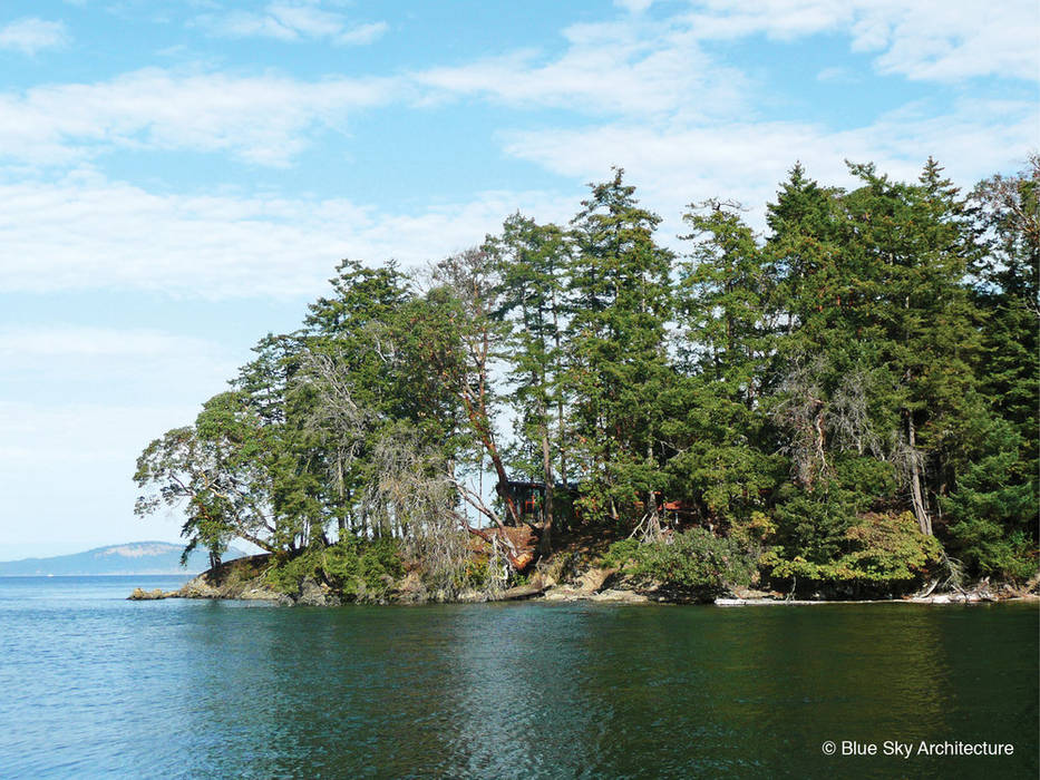 Forest View Helliwell + Smith • Blue Sky Architecture Modern houses Water,Cloud,Sky,Plant,Natural landscape,Tree,Vegetation,Lake,Watercourse,Bank