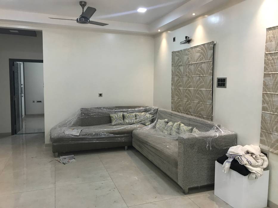 Luxury Interior Design 3 Bhk Flat Minimalist Living Room By