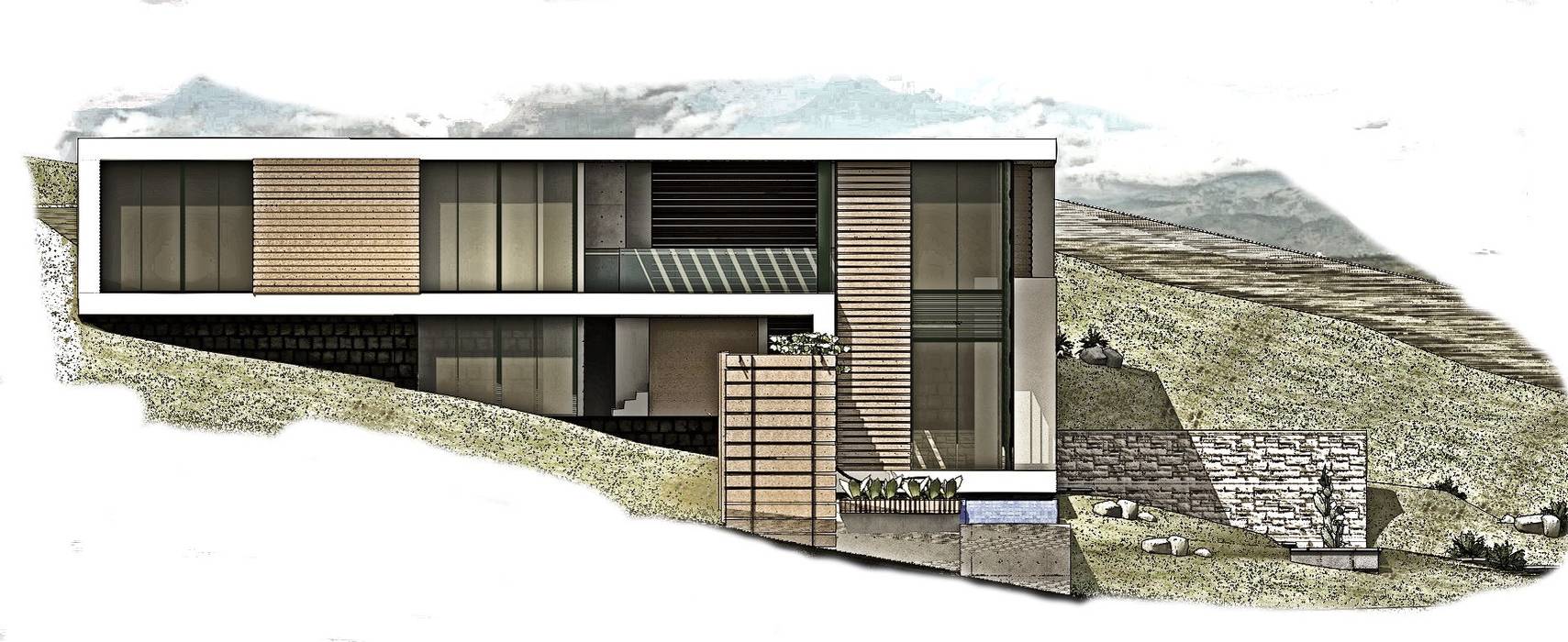 CASA 9 Elite Arquitectura y Asoc. SAS. Casas estilo moderno: ideas, arquitectura e imágenes Hierro/Acero