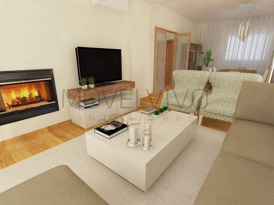 3D Living Room Movelvivo Interiores Modern living room