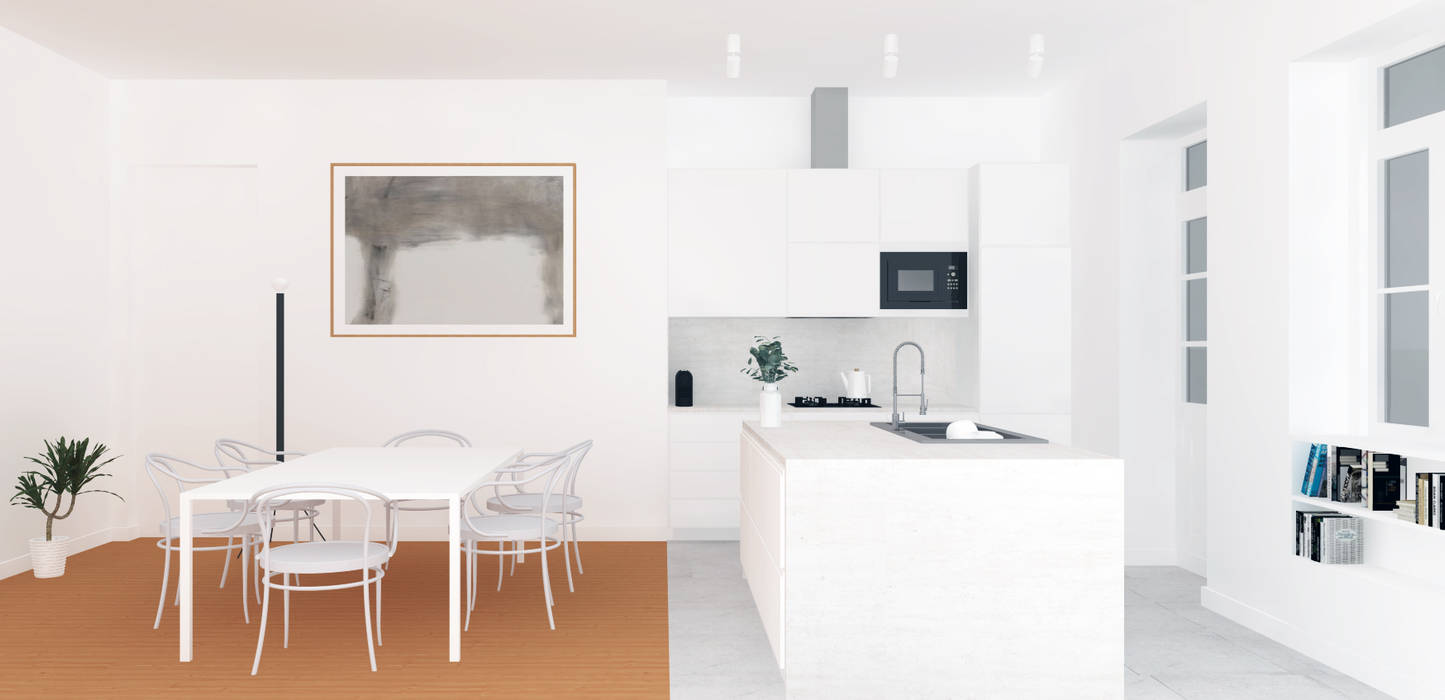 Proposta De Reabilitacao Cozinha E Sala Esfera De Imagens Lda Cozinhas Modernas Homify