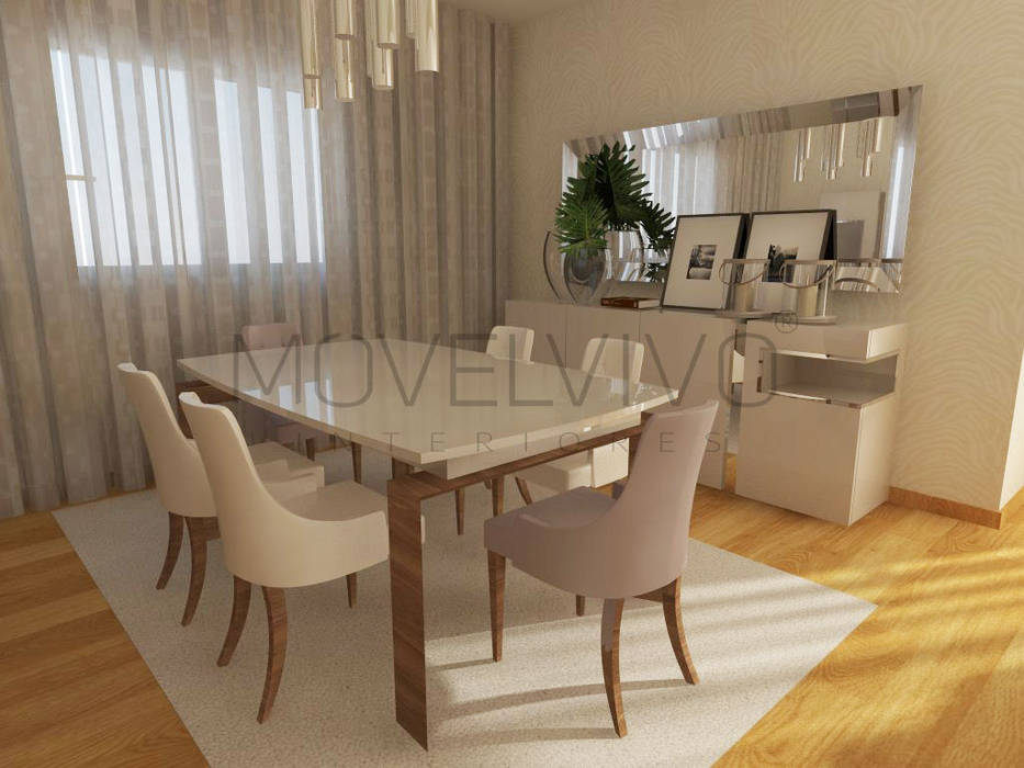 Traditional Dining Room Movelvivo Interiores Minimalist dining room