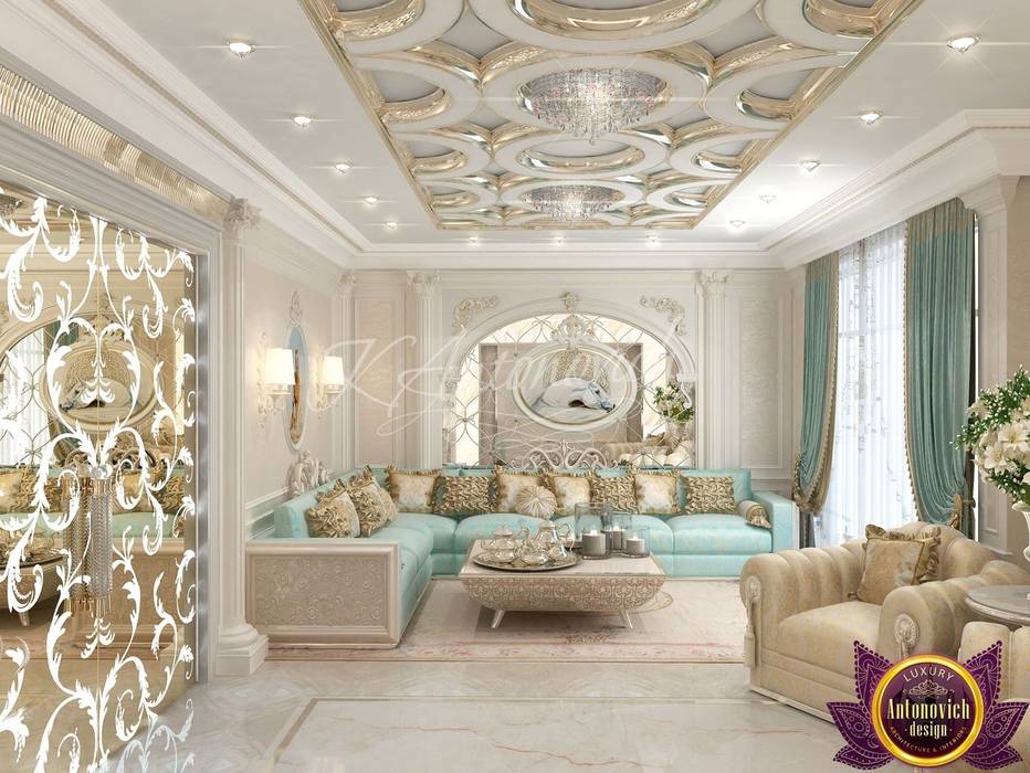 Design ideas majlis from Katrina Antonovich, Luxury Antonovich Design Luxury Antonovich Design Living room