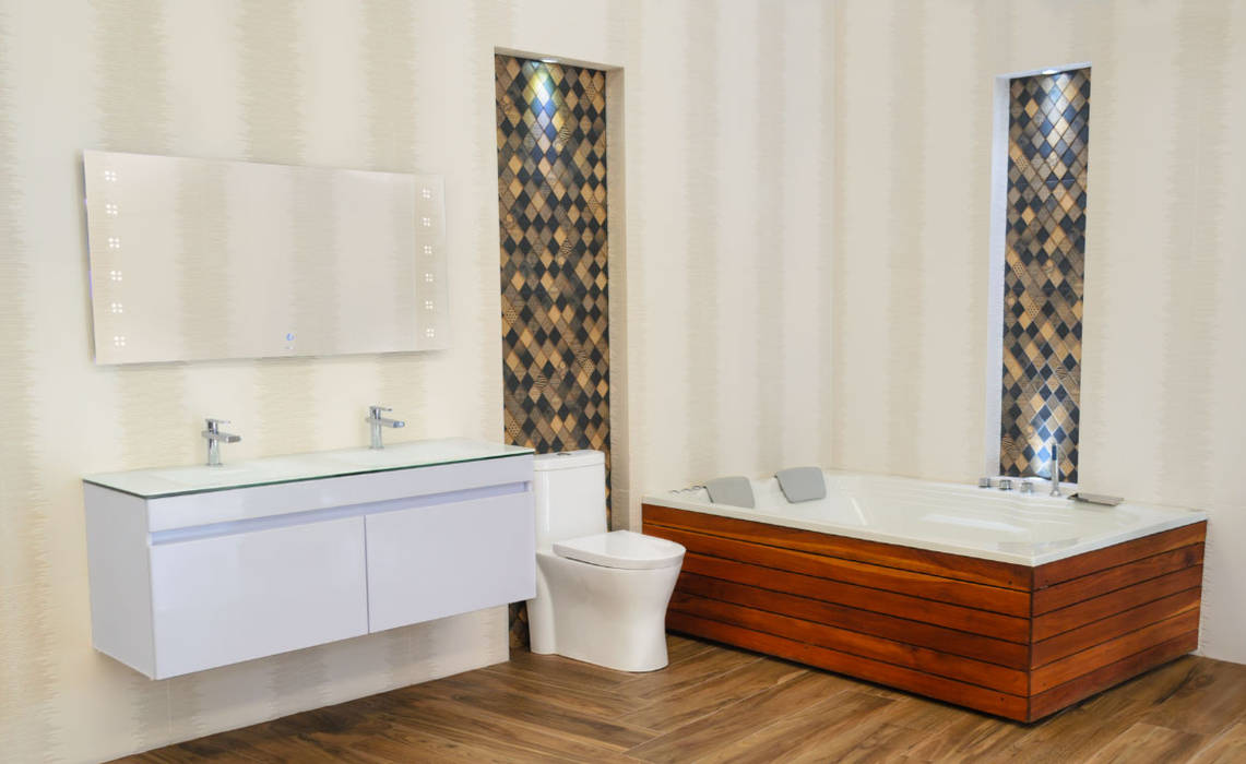 Levels Branco, Listo Mundo Cerámico Listo Mundo Cerámico Modern Bathroom Decoration