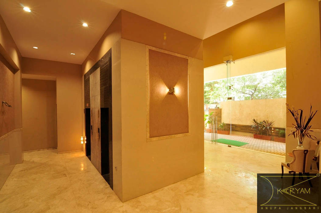 Building Lobby, Karyam Designs Karyam Designs Commercial spaces Marble Commercial Spaces