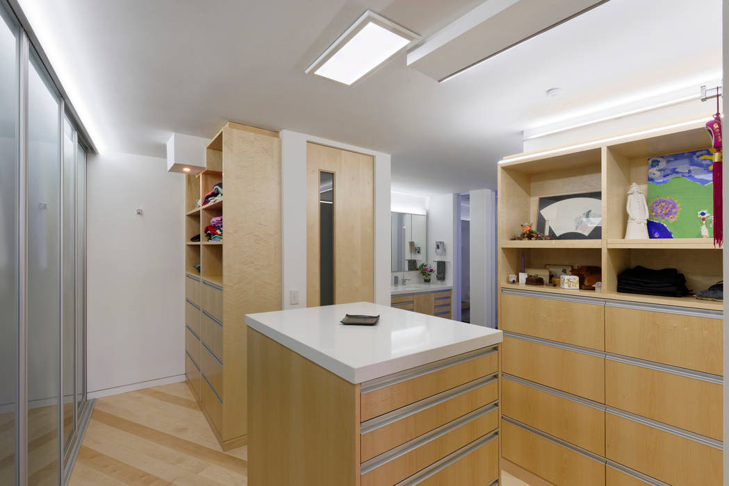 Contemporary Washington, DC Condominium Renovation BOWA - Design Build Experts Modern dressing room