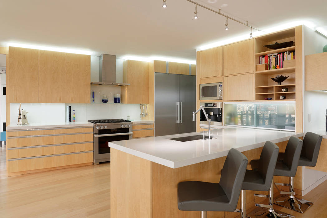 Contemporary Washington, DC Condominium Renovation, BOWA - Design Build Experts BOWA - Design Build Experts Кухня